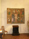 quadro tardo gotico con Ges, S. Palmazio e S. Venceslao